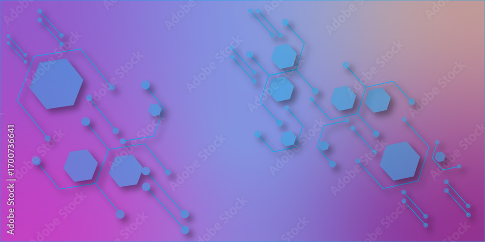 Aufkleber abstract white and black background with hexagons . grey white abstract technology background, hi te