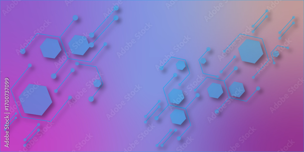 Aufkleber abstract white and black background with hexagons . grey white abstract technology background, hi te
