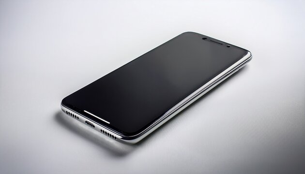 a first generation smartphone from 2010 touch screen visible minimalist studio shot with white background
