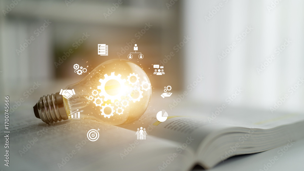 Poster strong teamwork boosts productivity through collaboration, shared goals, and communication strategie