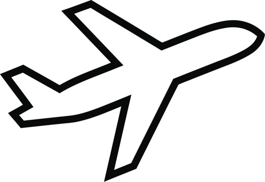 Modern airplane icon against a serene blue sky perfect for travel blogs or aviation websites, symbolizing freedom and wanderlust, inspiring adventure and exploration