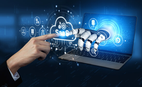 AI powers SaaS platforms with smart infrastructure, automated deployment, and intelligent integration tools in cloud-based digital environments. Artificial intelligence spline