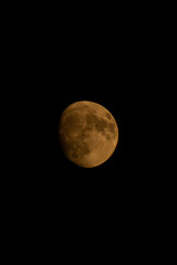 Fototapeta premium full moon on black background
