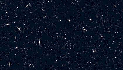 Fototapeta premium A deep night sky, filled with sparkling stars, creates a vast and breathtaking celestial scene.