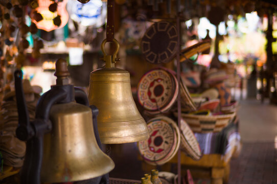 Bells and Random objects in rustic Mediterranean Old Town