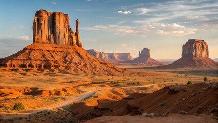 monument valley at sunset