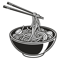 illustration of a bowl with a spoon
