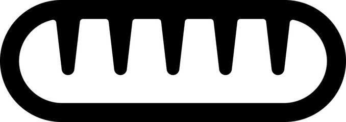 bread icon, symbol, logo