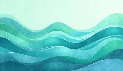 Blue abstract wave background with flowing design and artistic texture