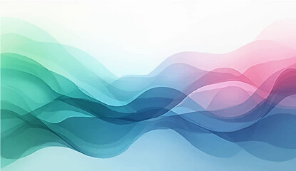 Abstract colorful blue background with flowing wave design and digital pattern