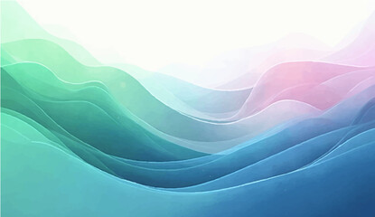 Abstract colorful blue background with flowing wave design and digital pattern