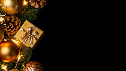 Christmas background with  Christmas  ornaments