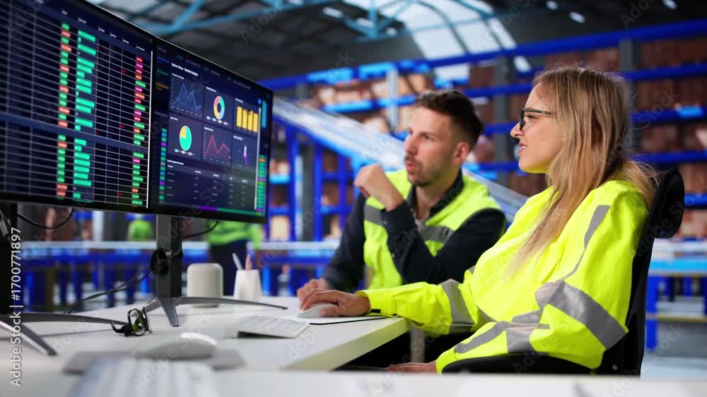 Poster warehouse manager using spreadsheets