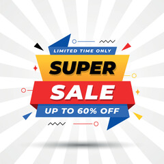 Super Sale Promotion with 60% discount