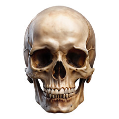 Obraz premium Human skull detailed isolated on a transparent background