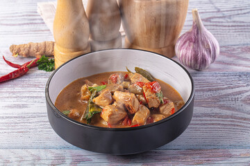 Thai Tom Yum soup with chicken