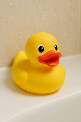 Yellow Rubber Duck high quality realistic image.