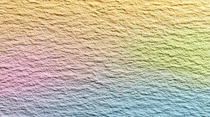 Vibrant pastel gradient on rough stone texture colorful and abstract background for design
