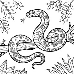 Fototapeta premium snake in the form of a snake