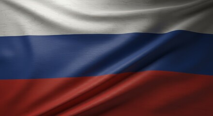 Fototapeta premium Waving Russia Flag Background 