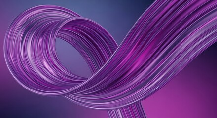 Elegant Purple Flow: A Mesmerizing Abstract Design with Dynamic Lines and Rich Textures