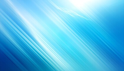 Gradient blue abstract background with diagonal lines, and bright light at the top-right corner