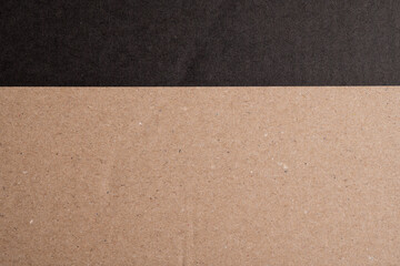 Fototapeta premium Black and brown recycled paper texture background 