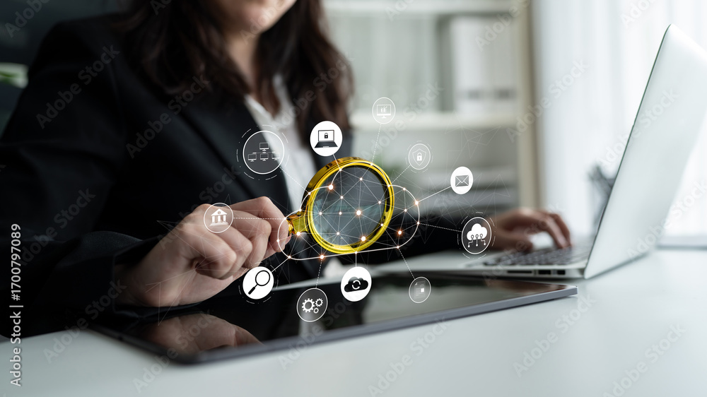 Poster cloud computing enables cloud, service, and network integration for digital transformation, data acc
