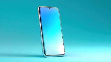 vertical lightblue gradient phone