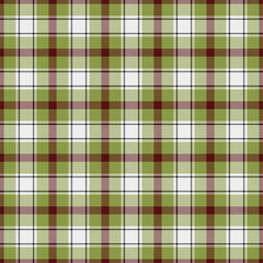 Obraz premium Content seamless vector pattern, soft plaid textile check. King tartan fabric texture background in lime and white colors.