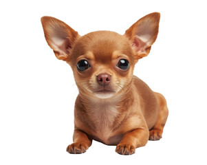 Obraz premium Adorable Chihuahua Puppy Portrait, Big Eyes and Perky Ears Capture the Dog's Innocence