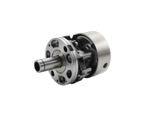 Close-Up View of a Mechanical Component Showcasing Precision Engineering and Intricate Design