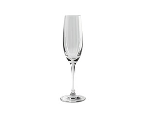 Elegant flute glass isolated, perfect for celebrating special occasions and joyful gatherings