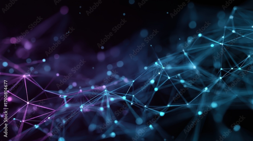 Poster abstract technology network connections background futuristic and technological digital art network 