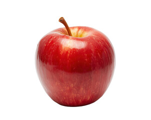 Isolated delicious red apple on plain is a perfect symbol of healthy living and nutrition