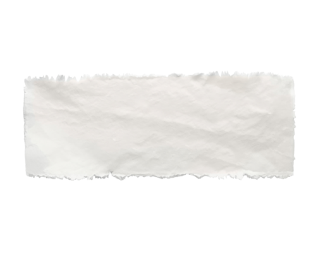 Isolated torn piece of paper on clean, simplistic and easy background for diverse use