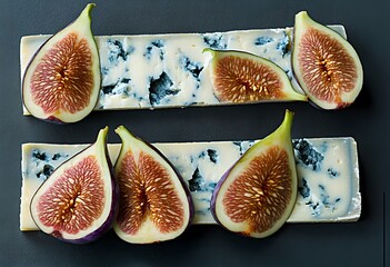 Exquisite combination: figs and blue cheese