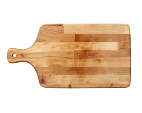 Rustic Wood Cutting Board with Handle, A Versatile Culinary Essential for Food Preparation