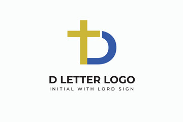 D Letter Logo with a Lord Sign- Used with initials name to start with this symbols also