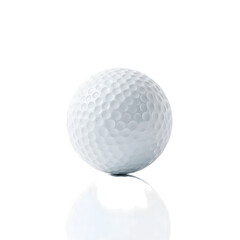 Golf Ball Perfection: A pristine, textured golf ball sits in perfect isolation, a testament to the sport's precision and focus. Its dimpled surface gleams under the light.