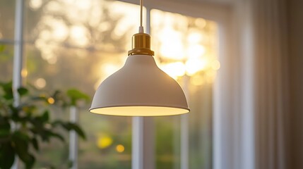 Beautiful pendant light illuminating a cozy space