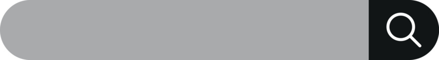 Modern search bar with magnifying glass icon for websites and applications vector