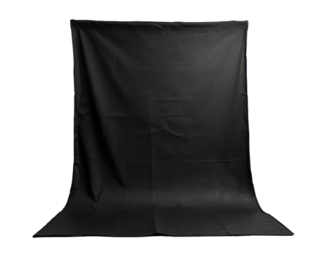 Monochrome Presentation, Full Frame Studio Setup with Elegant Draped Textile Arrangement