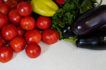 fresh vegetables on the table