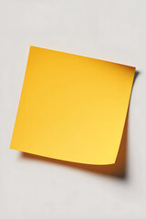 Blank yellow sticky note, ready for a message.
