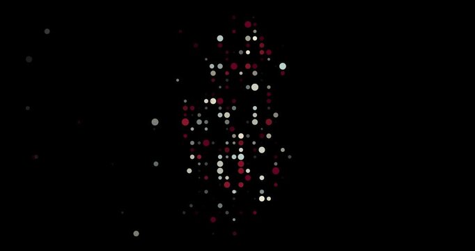 Generative Qatar Silhouette With Dynamic Circles