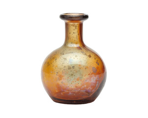Vintage decorative glass vase illuminated against pitch, perfect for adding a touch of nostalgia