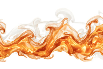 Fiery Flow: An artful display of fluid orange and golden flame, igniting passion and dynamism.