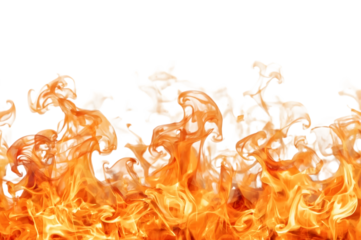 Fiery Inferno: A captivating shot of an inferno burns with bright orange flames against a hot backdrop, capturing the intense energy of destructive power.
