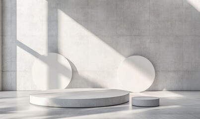 Minimalist design with geometric shapes